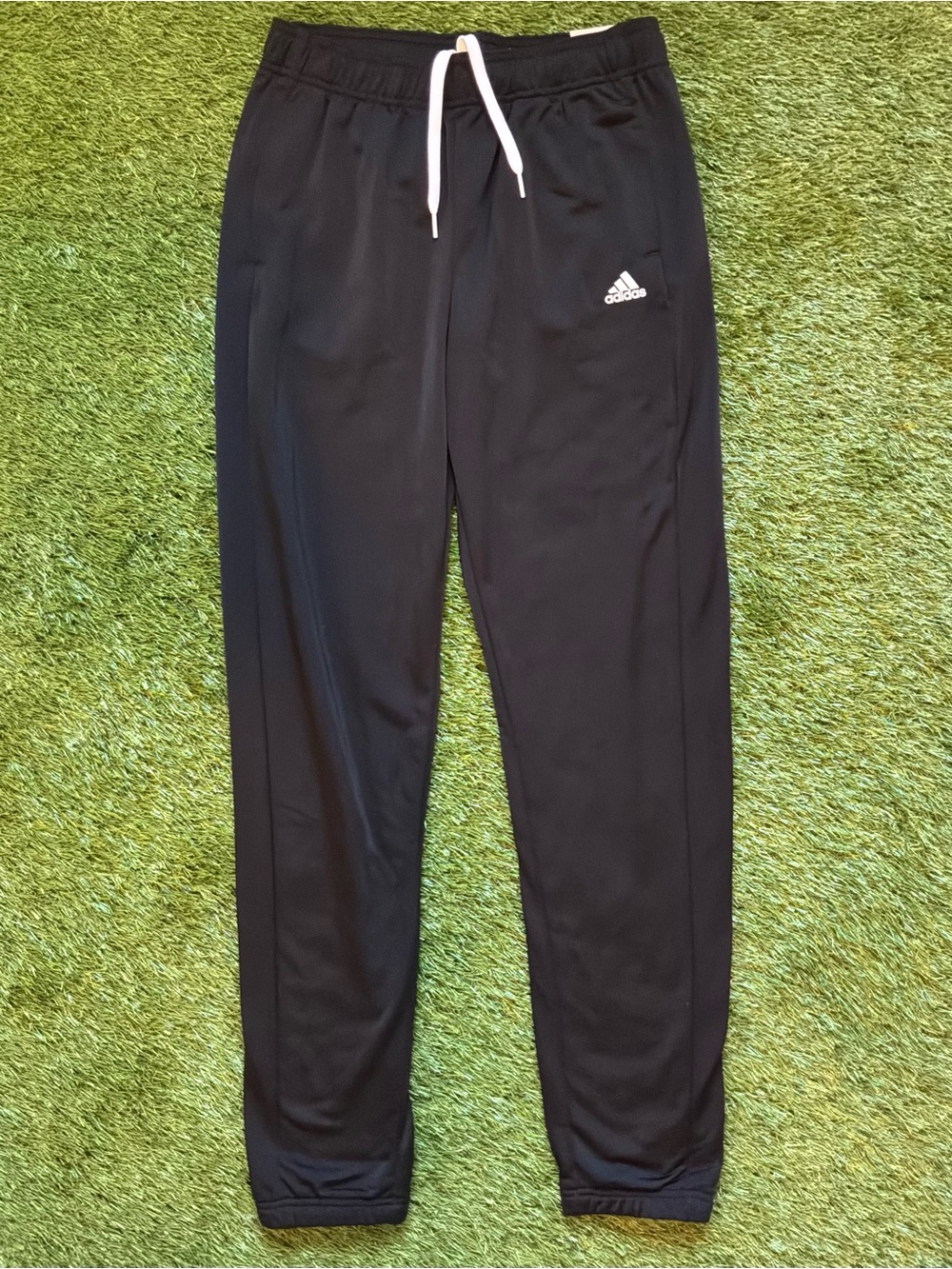 Adidas Youth Black Regular Fit Track Pants Size L 13–14Y NWT